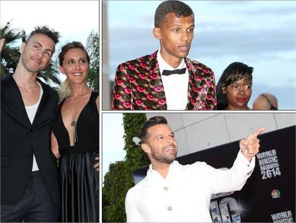 Asaf Avidan, ici avec son amie, Stromae et Ricky Martin ont été très applaudis hier à Monaco.