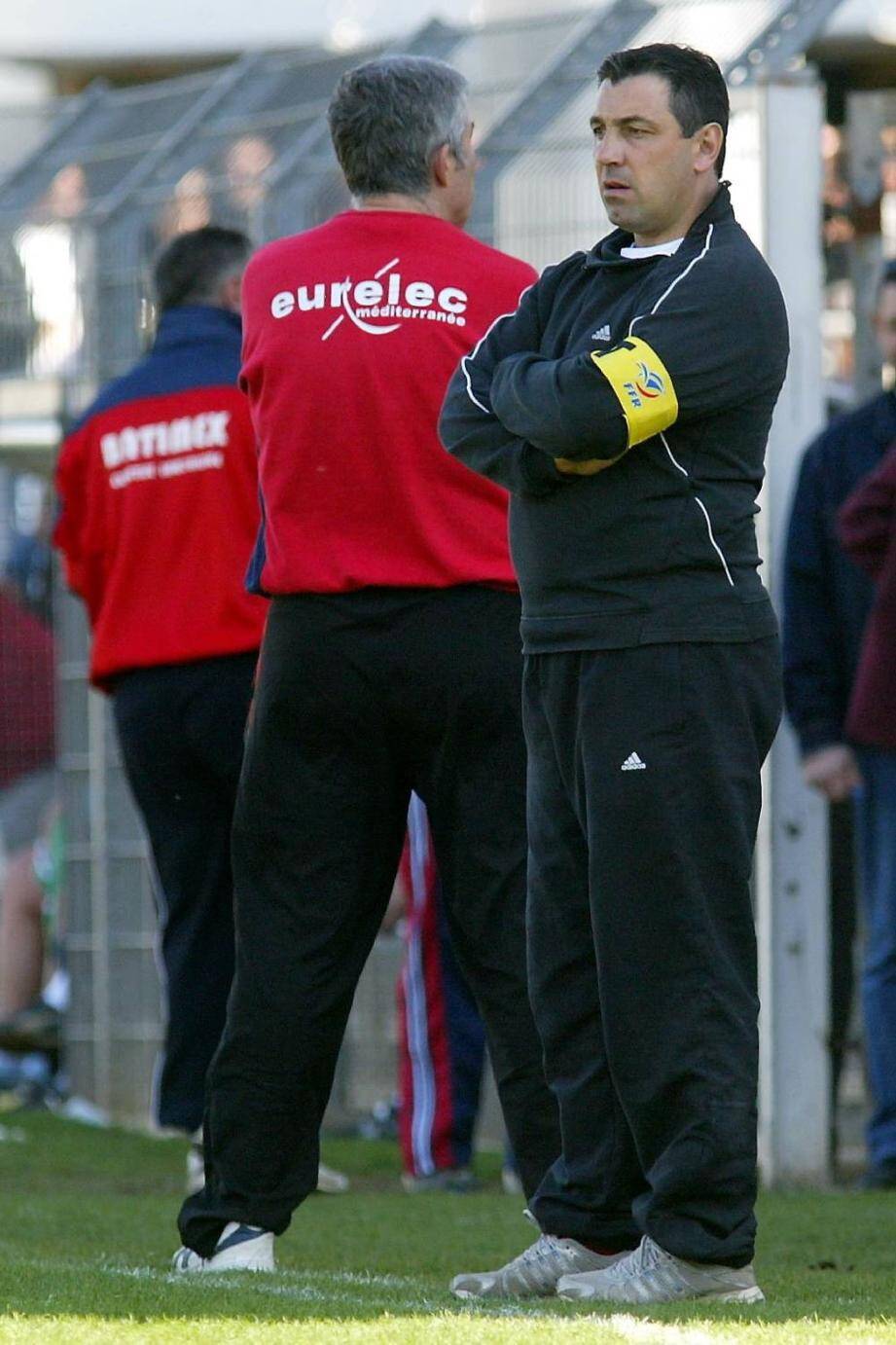 Alain Oddo, entraîneur du RCHCC, a vécu un après-midi contrasté à Villeurbanne.