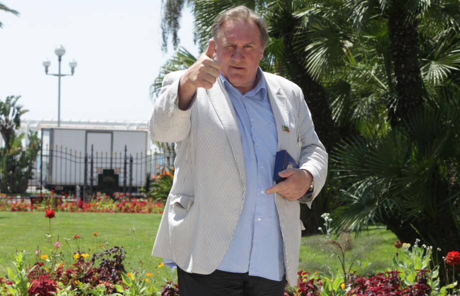 Gérard Depardieu en 2013 à Nice.