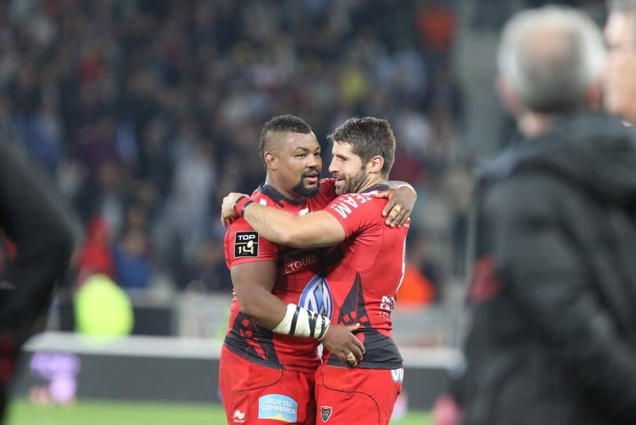 Steffon Armitage, heureux comme un gamin après la qualification du RCT en finale du Top 14.