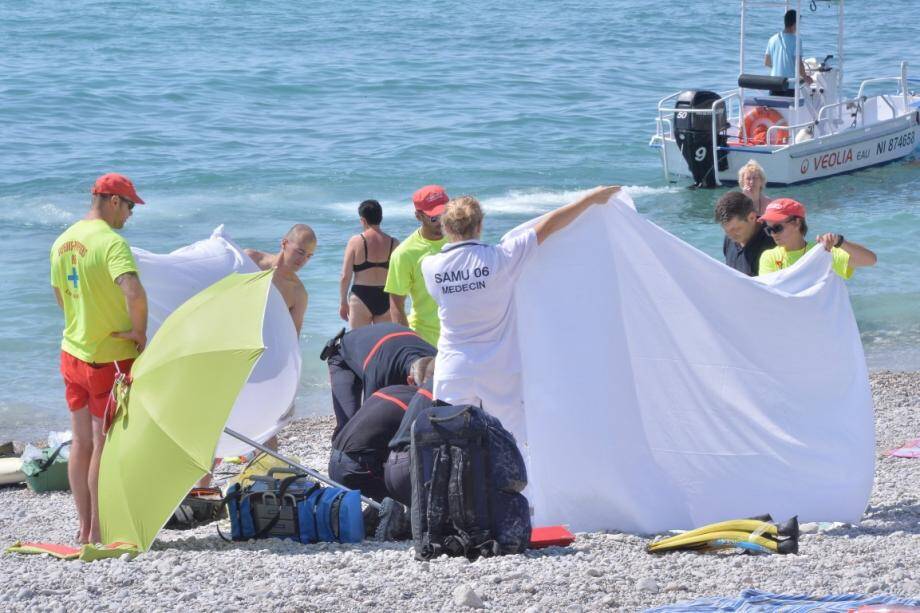 noyade plage fossan menton 140718