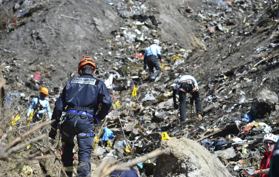 Scène du crash de l'A320