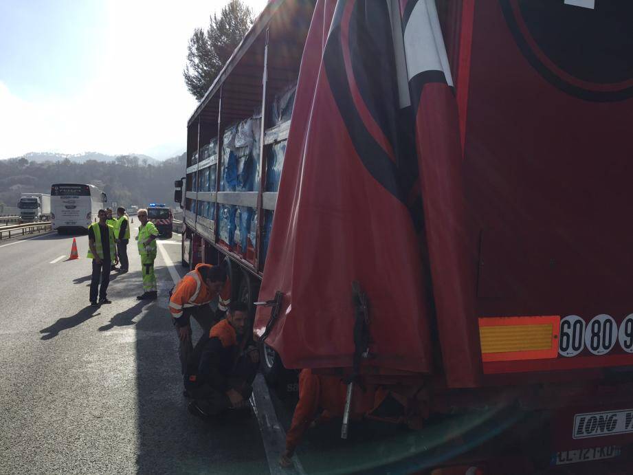 Le camion transportait de l'eau pétillante !