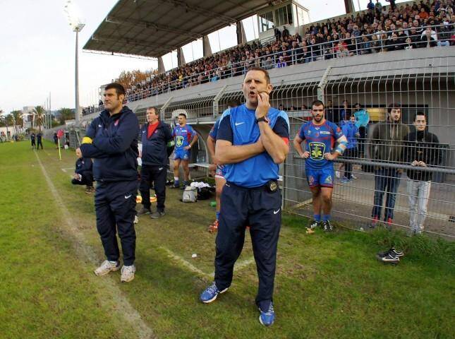 Les entraineurs du club de rugby de La Seyne, Martial Cottin et Manu Prospero.