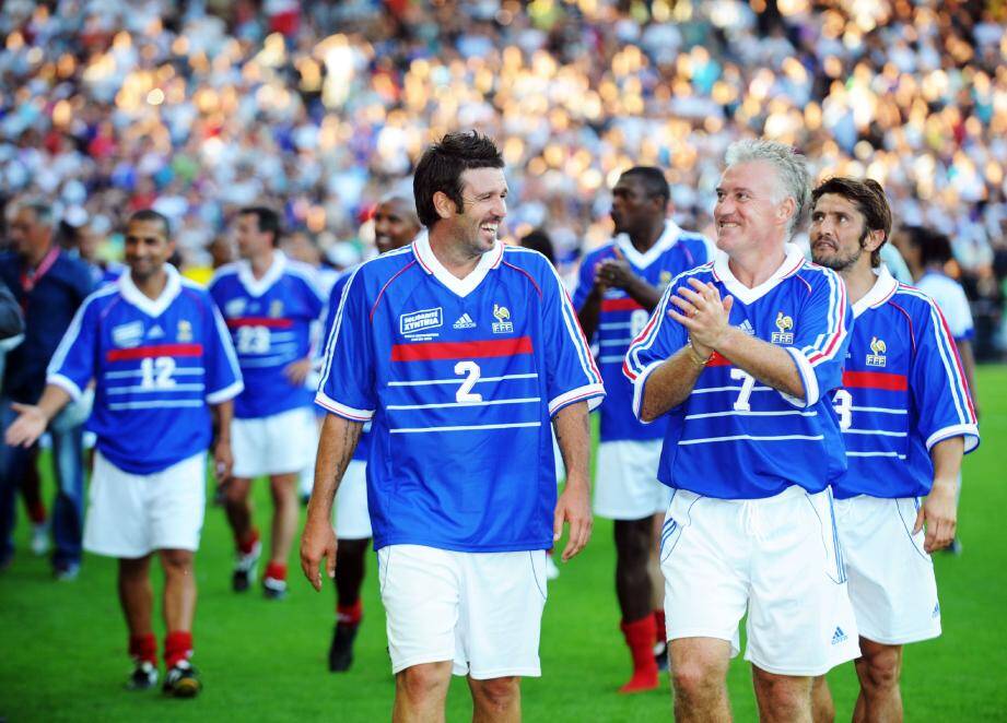 Candela, Deschamps, Lizarazu et plusieurs Bleus de 98 fouleront ce soir la pelouse de Mayol. La fête va être très belle !