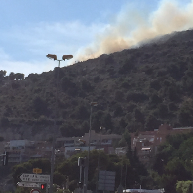 Feu à la Turbie