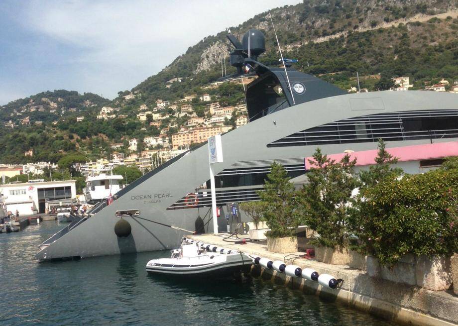 Le yacht Ocean Pearl était amarré au port de Beaulieu-sur-Mer, le 4 août 2015.