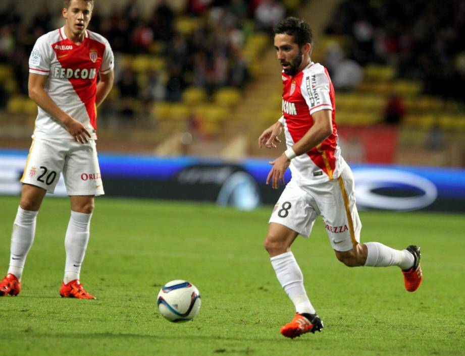 AS Monaco au stade Louis-II.