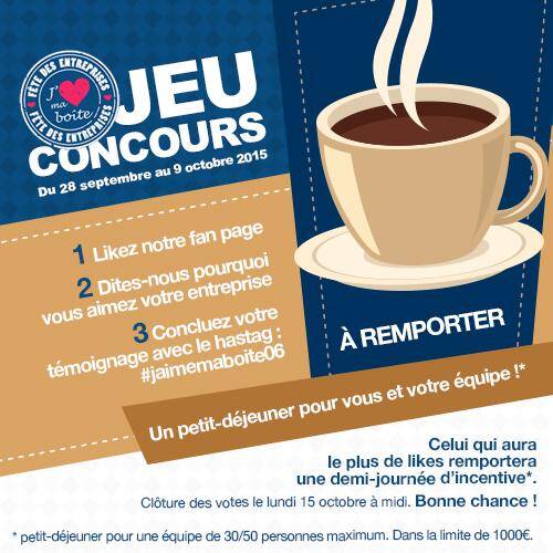 Vous aimez votre entreprise? Faites le savoir et gagnez un petit déjeuner pour vous et toute votre équipe