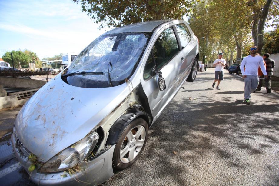 Au lendemain des intempéries à Biot.