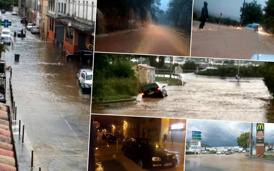 Les communes du Centre Var ont également subit la violence des orages.