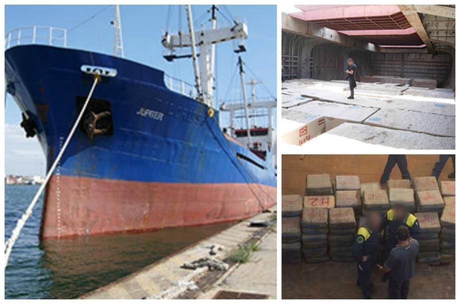 Le cargo intercepté en Méditerranée a été escorté jusqu'au port de Cagliari en Sardaigne. De longues recherches ont permis de découvrir 20 tonnes de cannabis soigneusement dissimulées.