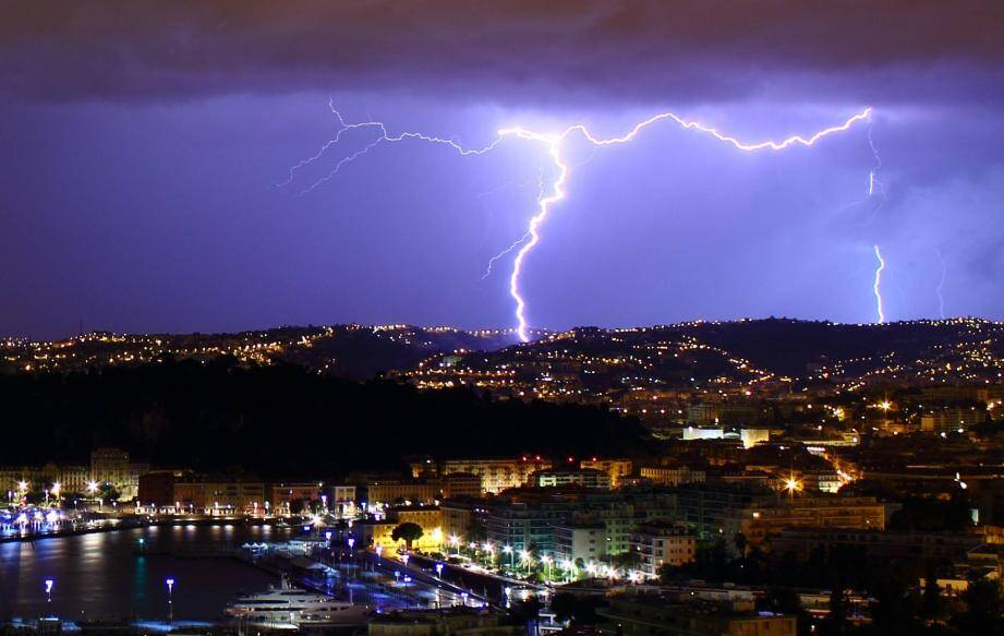 Un orage à Nice