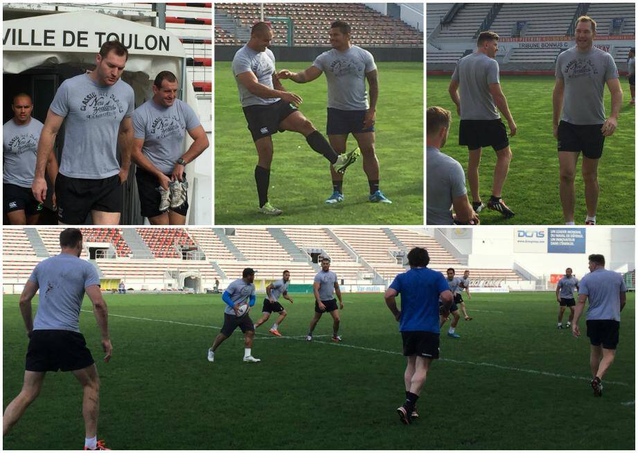 Les Classic All Blacks s'entraînent au stade Mayol 