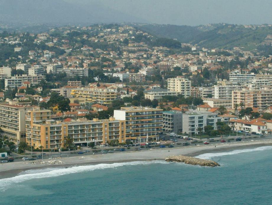 Vue aérienne de Cagnes-sur-Mer.