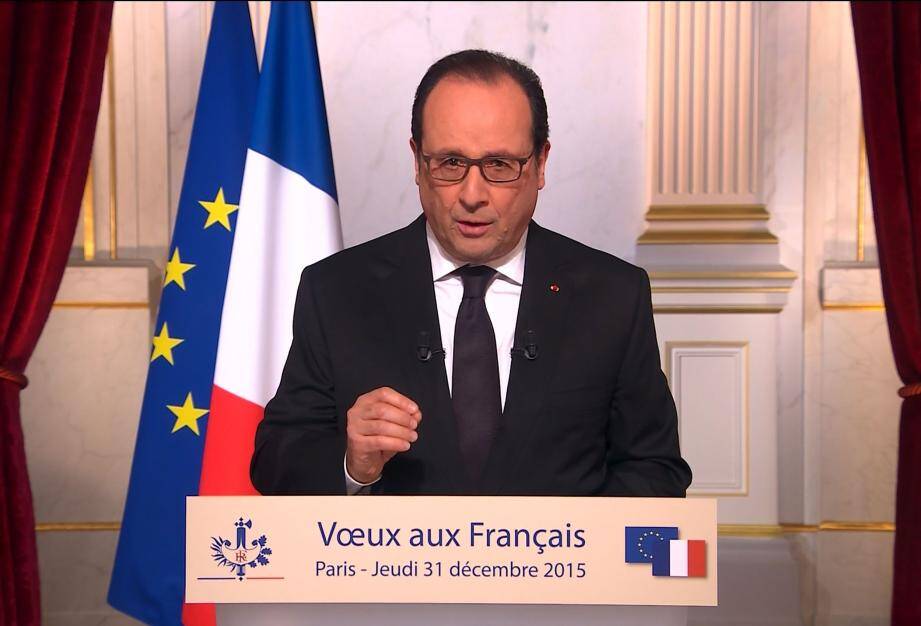 François Hollande lors de son allocution.