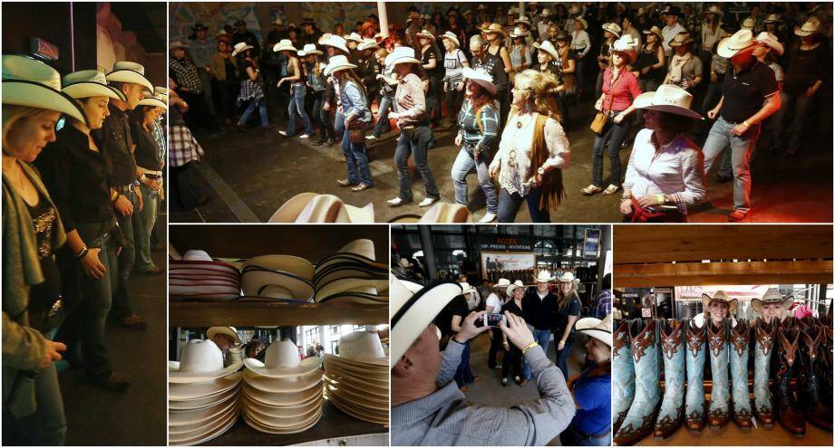 Santiags aux pieds et chapeaux vissés sur la tête, ce sont ainsi plus de 700 participants venus de toute la France qui ont battu la piste du Zénith Oméga 