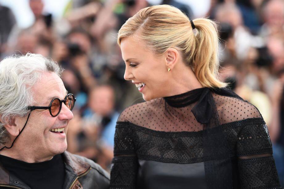 George Miller et Charlize Theron au Festival de Cannes 2015