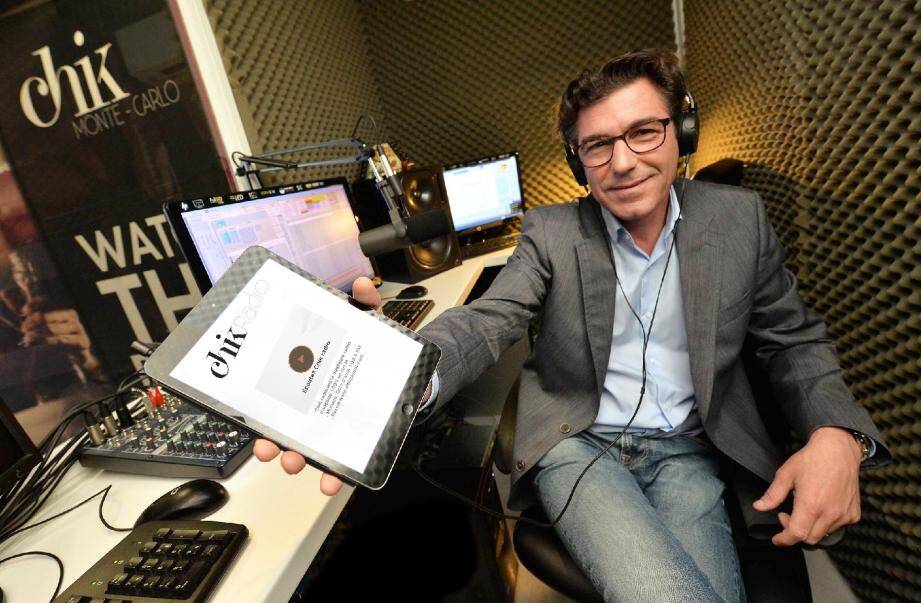 Bruno Alberti, à la tête de Chik radio, Chik TV, Chik Access et maintenant Chik up.	