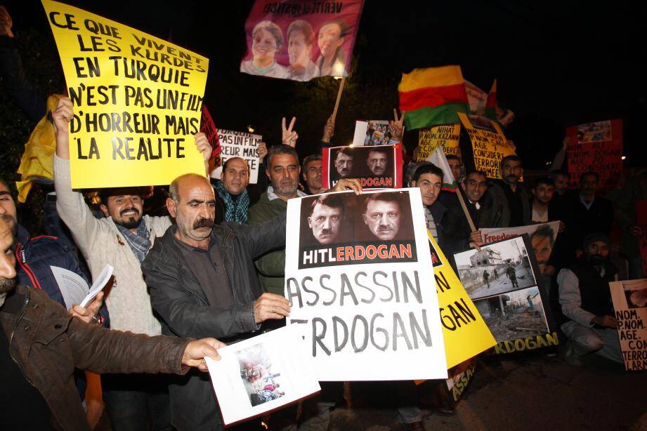 Manifestation des Kurdes dans les locaux de France 3