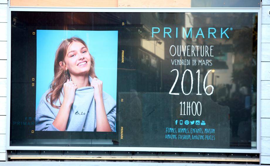 Primark ouvre ses portes vendredi 18 mars.