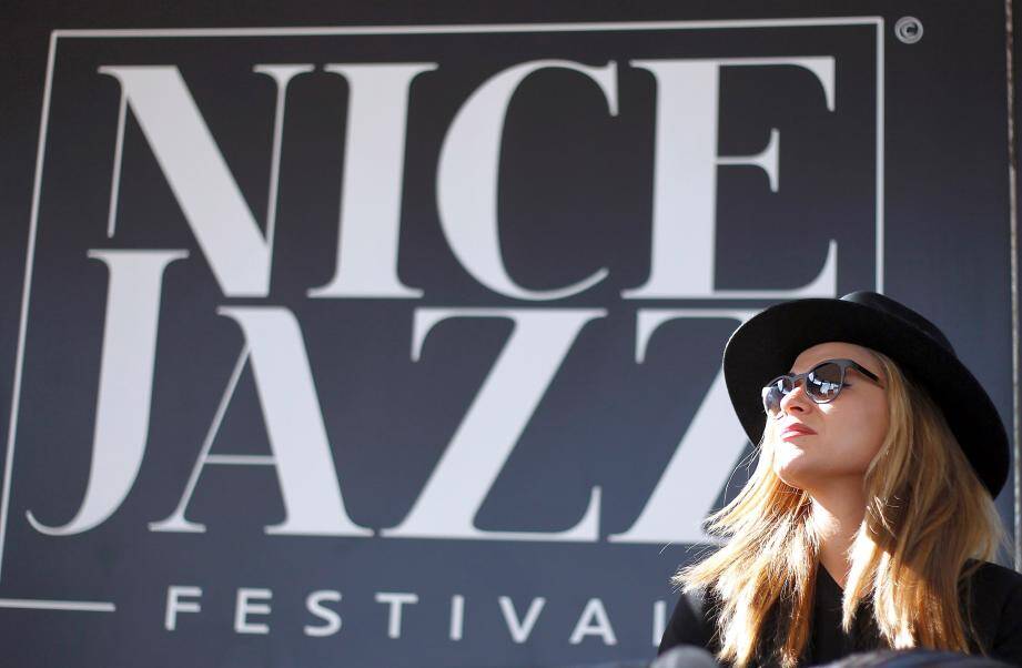 Nice le 12/04/2016 - Conference de presse et presentation du programme du Nice Jazz Festival 2016, en presence de la maraine du festival, l auteur-compositeur-interprte et musicienne am¿ricaine Melody Gardot.