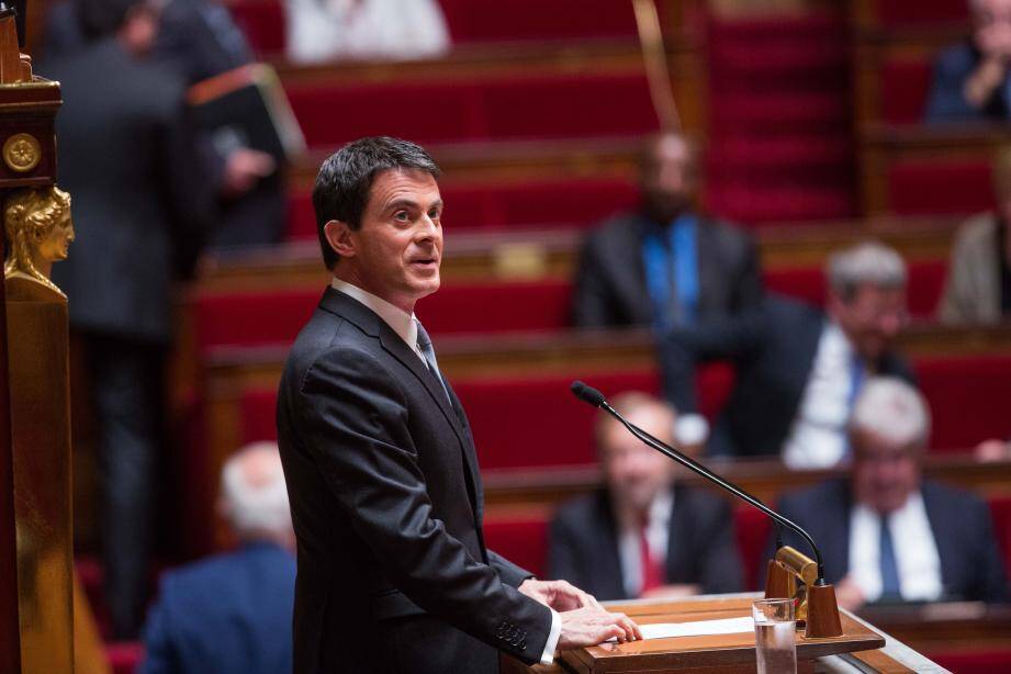 Manuel Valls, à l'Assemblée nationale ce mardi.