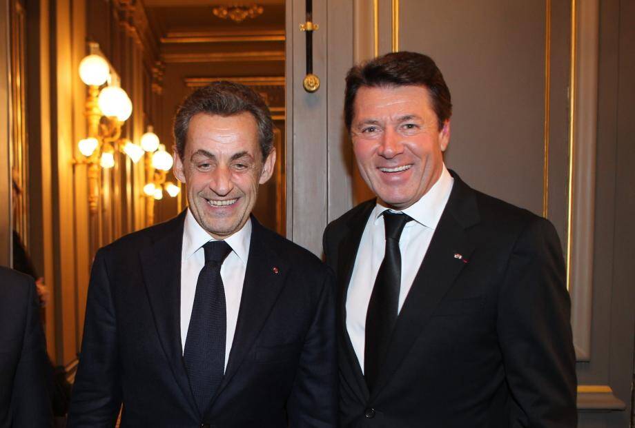 Nicolas Sarkozy et Christian Estrosi.