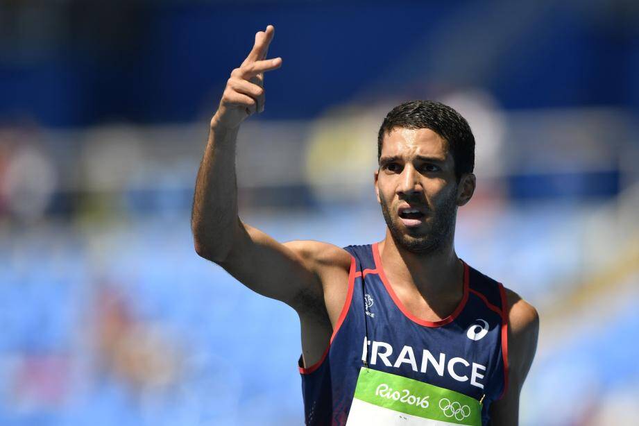 Mahiédine Mekhissi a porté réclamation immédiatement après la course.