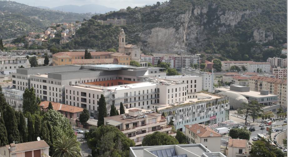 Une vue générale de l'hôpital Pasteur. 