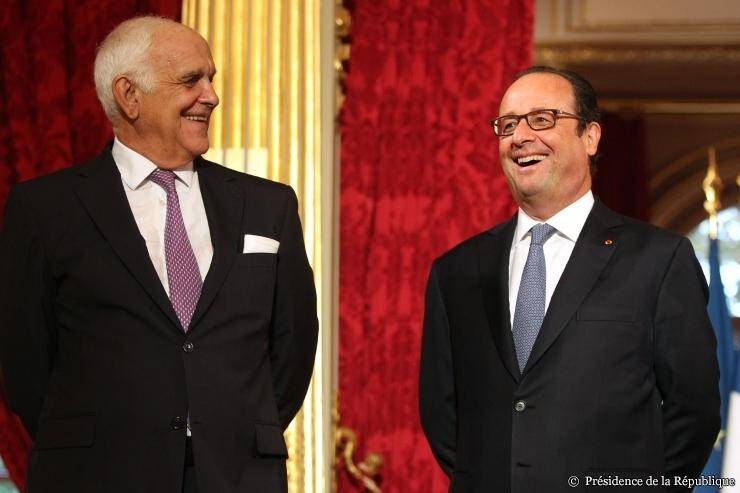 Philippe Maubert et François Hollande.