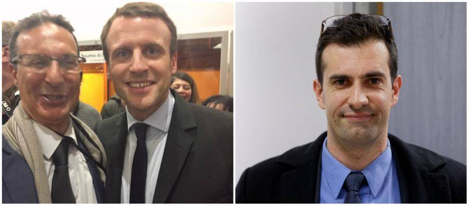 Khalid El Garti (à gauche), l’animateur du mouvement “En Marche!” dans l’ouest-Var, se dit persuadé que «l’ex-FN» Damien Guttierez (à droite) a l’intention de rejoindre les rangs de “son” candidat à l’élection présidentielle. «Pas question», prévient-il. Damien Guttierez, quant à lui, s’il reconnait «trouver la démarche d’Emmanuel Macron originale et prometteuse», dément, pour l’heure, avoir formellement adhéré à son parti.