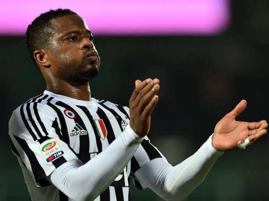 Patrice Evra sous le maillot de la Juventus Turin