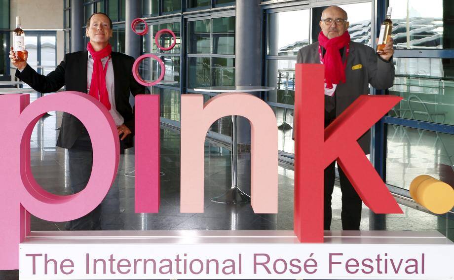 Laurent Fiore et Jean-Marc Ducasse, un duo complémentaire à l'organisation de ce premier Festival qui organise même une remise de Pink Awards ce soir au théâtre Debussy.