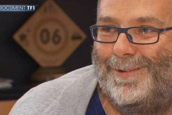 Hervé Pizzinat lors de son entretien à TF1 après son opération.