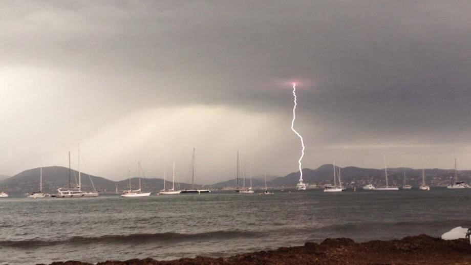 Orages à Saint-Tropez.