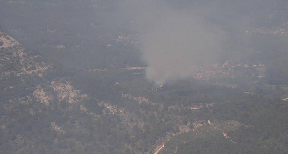 Le départ de feu à Pontevès.