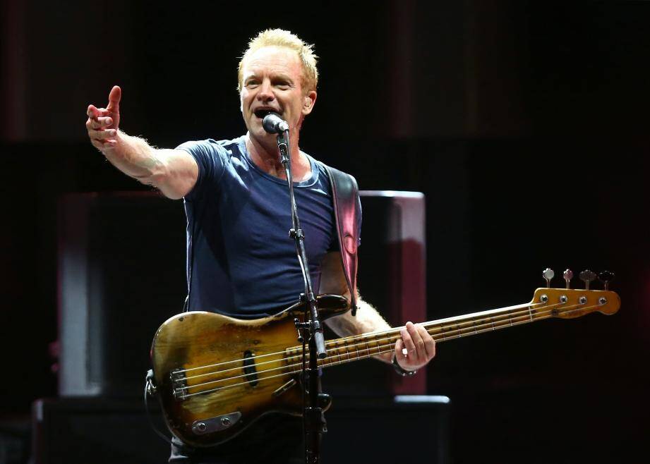 Sting au festival Jazz à Juan 2017.