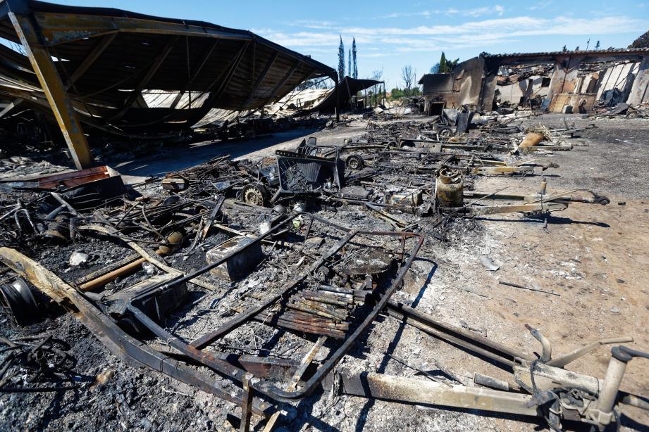 Jérôme Massolini, propriétaire du gardiennage de caravanes à La Londe-les-Maures, a perdu 20 ans de vie lors de l’incendie. 