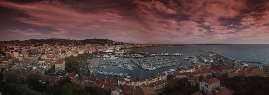 Une magnifique vue de Cannes.