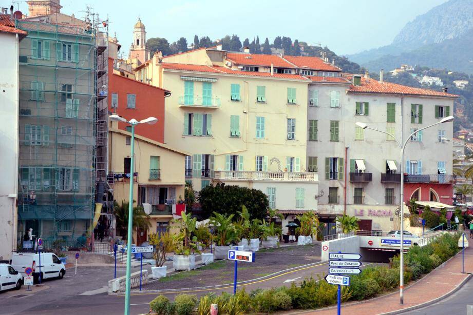 La place Fontana à Menton.