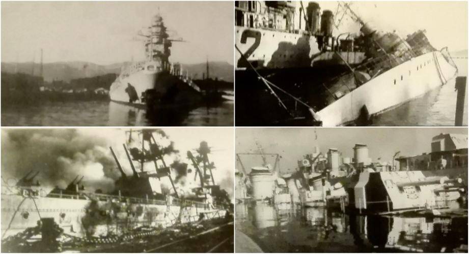 27 novembre 1942 La flotte française se saborde à Toulon . Sabordage