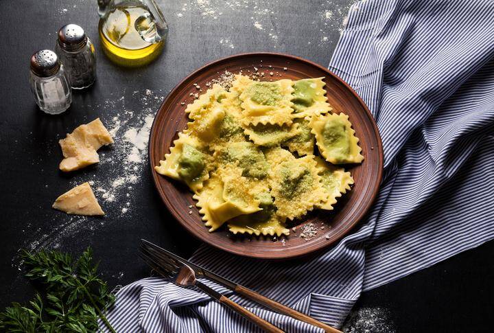 LA RECETTE DU JOUR. Ravioles au fromage frais, tomates et épinards