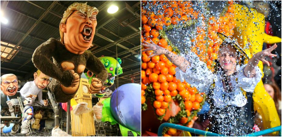 Le Carnaval de Nice et la Fête du Citron à Menton démarrent ce week-end sur la Côte d'Azur 