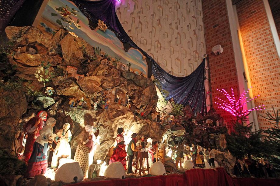 Le voleur est reparti avec le petit Jésus de la crèche de l'église Saint-Martin (photographiée ici en 2015).