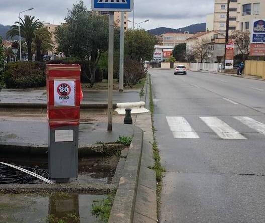 Un radar obstrué en Corse.