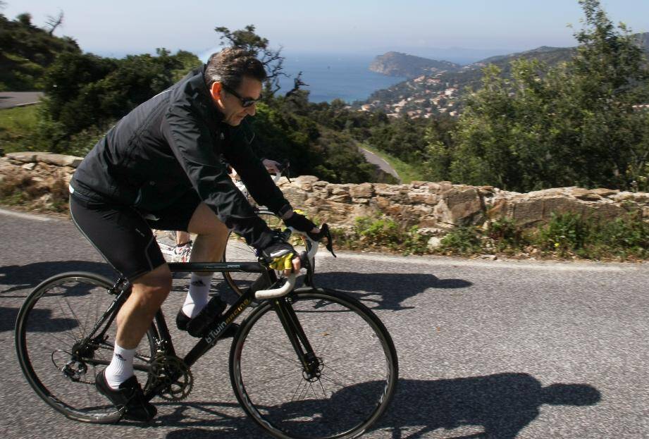 Nicolas Sarkozy, lors de vacances varoises en 2015.