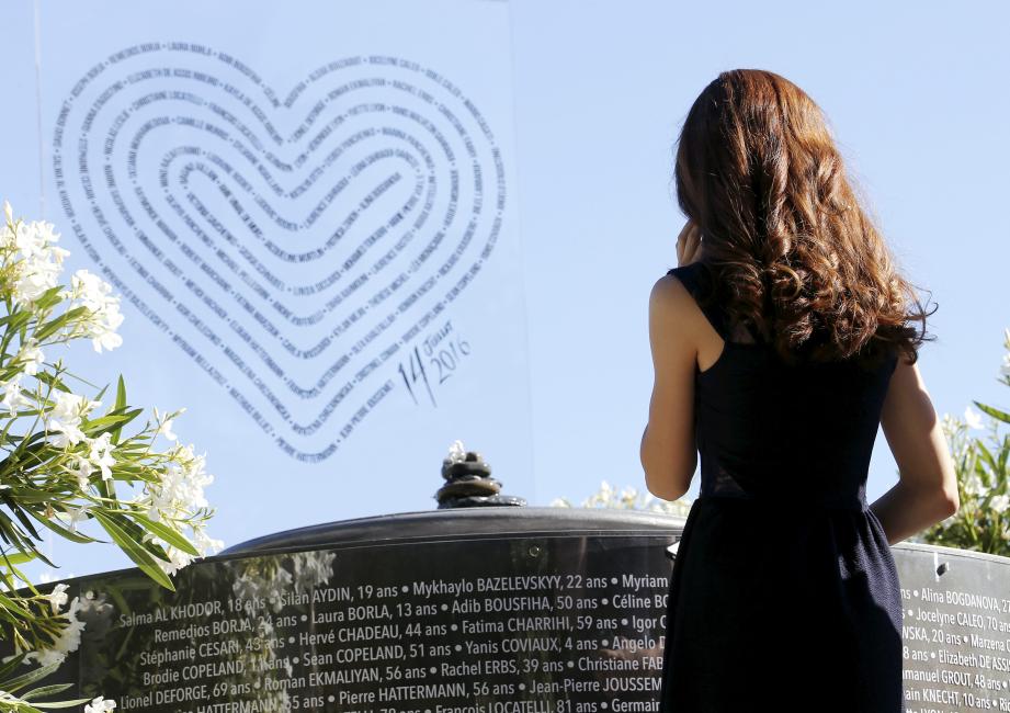 Le mémorial des victimes, à Nice.