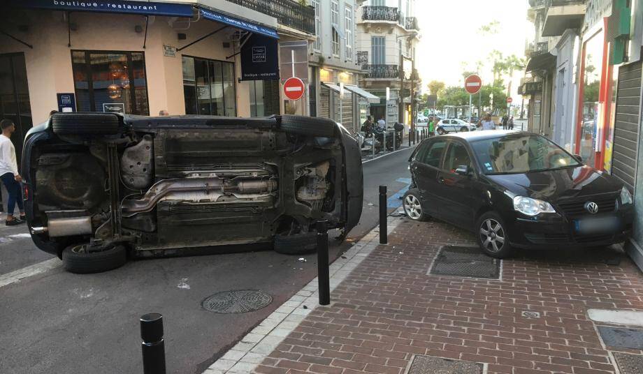 Impressionnant, cet accident n'a pas fait de victime.