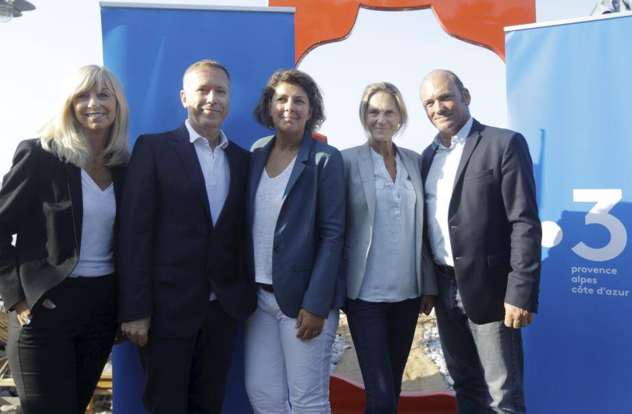 L'équipe de France 3 Provence-Alpes-Côte d'Azur lors de la conférence de presse de rentrée 2018.